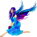Gifs femme ange gardien avec des ailes colorés
