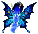 Gifs petit ange papillon bleu