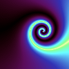 Image spirale bleue