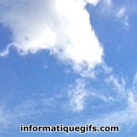 Image de nuage ciel bleu