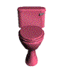 gif anime toilette rose