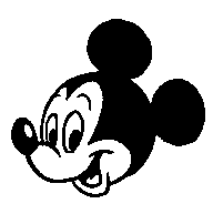 Gifs tete de Mickey de Disney qui fait un clin d'oeil