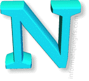 N lettre image alphabet