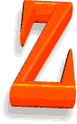 Image Z lettre orange