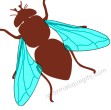 clip art mouche a miel avec ailes