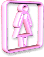 Logo 3D femme de bureau