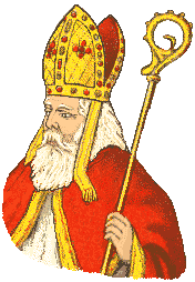 Clipart de saint nicolas avec mitre chapeau
