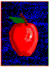 gif apple avec une feuille