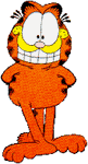 Gif anime Garfield qui rigole