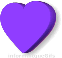 image gif coeur violet