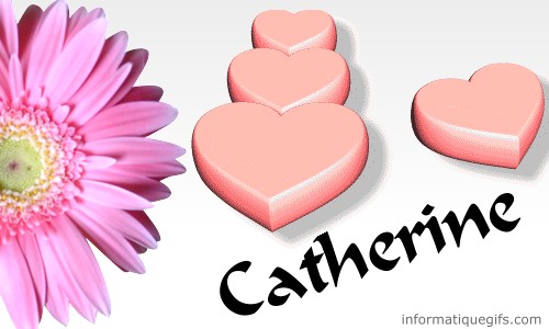 St Catherine avec des coeurs