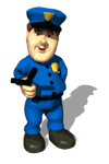 Gif policier avec casquette