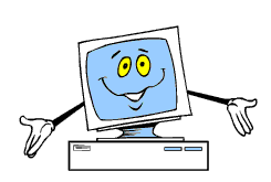 PC de bureau souriant
