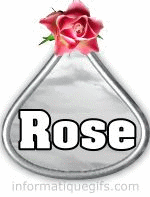 gif anime fleur rose