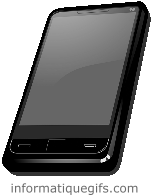 gif portable et smartphone noir
