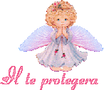 gifs il te protegera avec un ange blanc porte bonheur