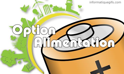 image option alimentation