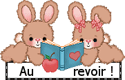 Deux lapins avec livre