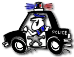 Image vehicule de police avec gyrophare