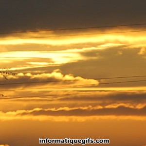 coucher de soleil sur la mer