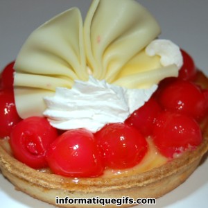 Image tartelette a la cerise