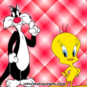 Photo grosminet et tweety Bird