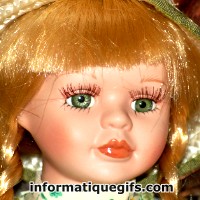 photo poupee blonde aux yeux vert