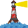 gif mer avec phare et la lampe