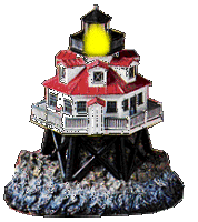 Gifs phare sur un rocher