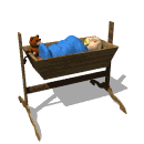 Gif bébé dans son berceau