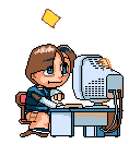 gif informaticien qui frappe sur le clavier