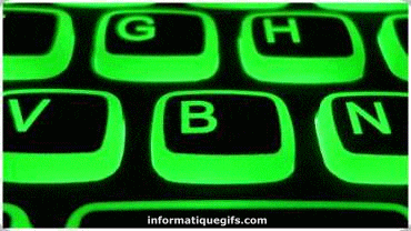 gif clavier lumineux