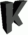 3D lettre K