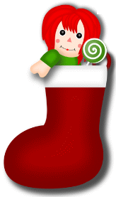 Clipart chaussette de noel