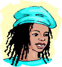 clip art femme avec casquette