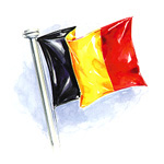 Flag belgium