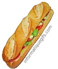 sandwich avec salade