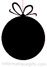 illustration guirlande ronde de couleur noir