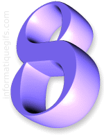 illustration chiffre 8 en violet