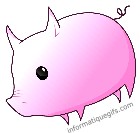 dessin cochon rose