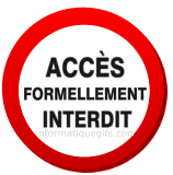 clipart acces formellement interdit