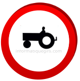 Clip art panneau tracteur