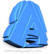 Clipart lettre A 3D