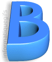 La lettre B 3D