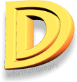 Alphabet lettre D jaune
