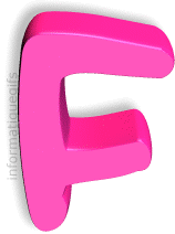 Image lettre F en rose
