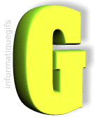Clipart lettre G vert