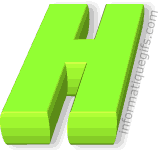 image alphabet lettre H