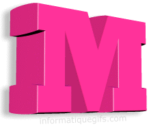 M clipart lettre en 3D