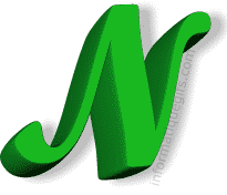 clip art N vert